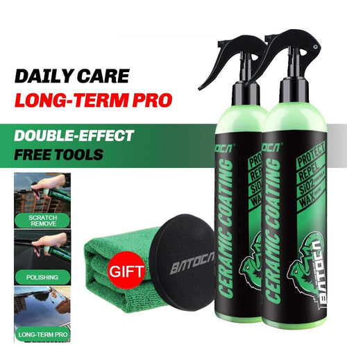 250ml 9H Ceramic Car Coating Wax Nano Spray Top Coat Wax Polish Polymer Paint Wax Sealant Polishing Liquid Wax 8.45oz