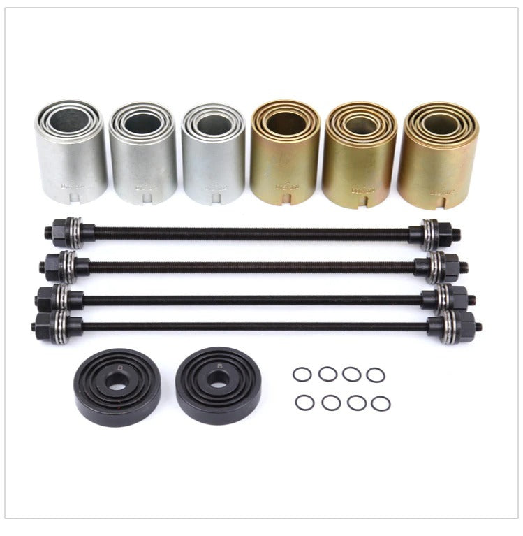27pc Universal Press And Pull Sleeve Kit, Manual Bushing Installation Removal Set, Remove Install Bushes Bearings Garage Tool