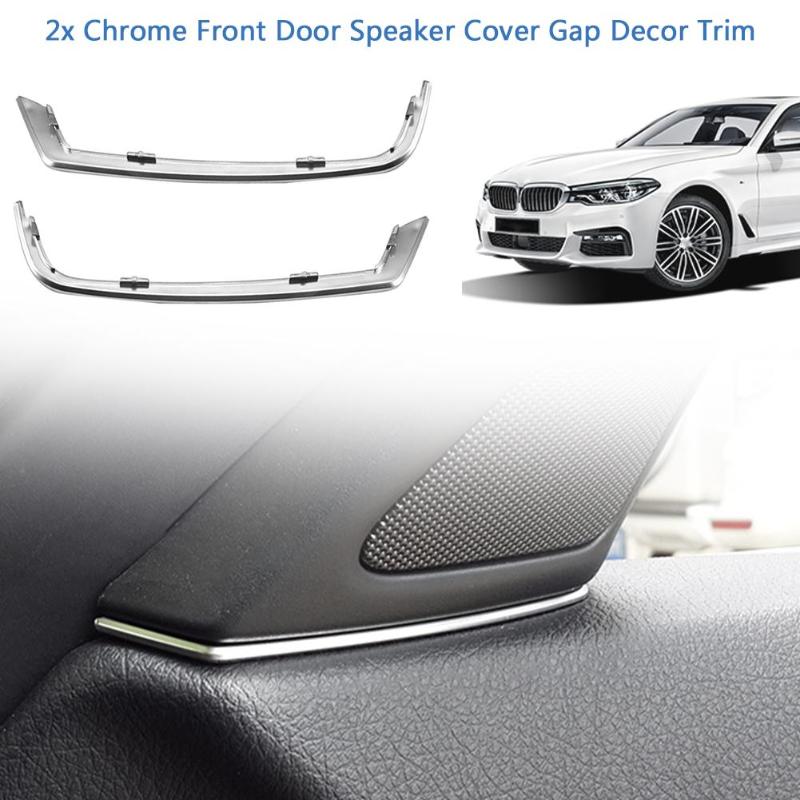 2Pcs Car Front Door Speaker Cover Gap Decor for BMW 5 Series F10 2011-2013