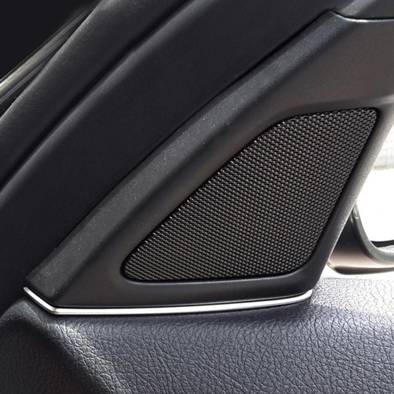 2Pcs Car Front Door Speaker Cover Gap Decor Suit for BMW 5 Series F10 2011-2013