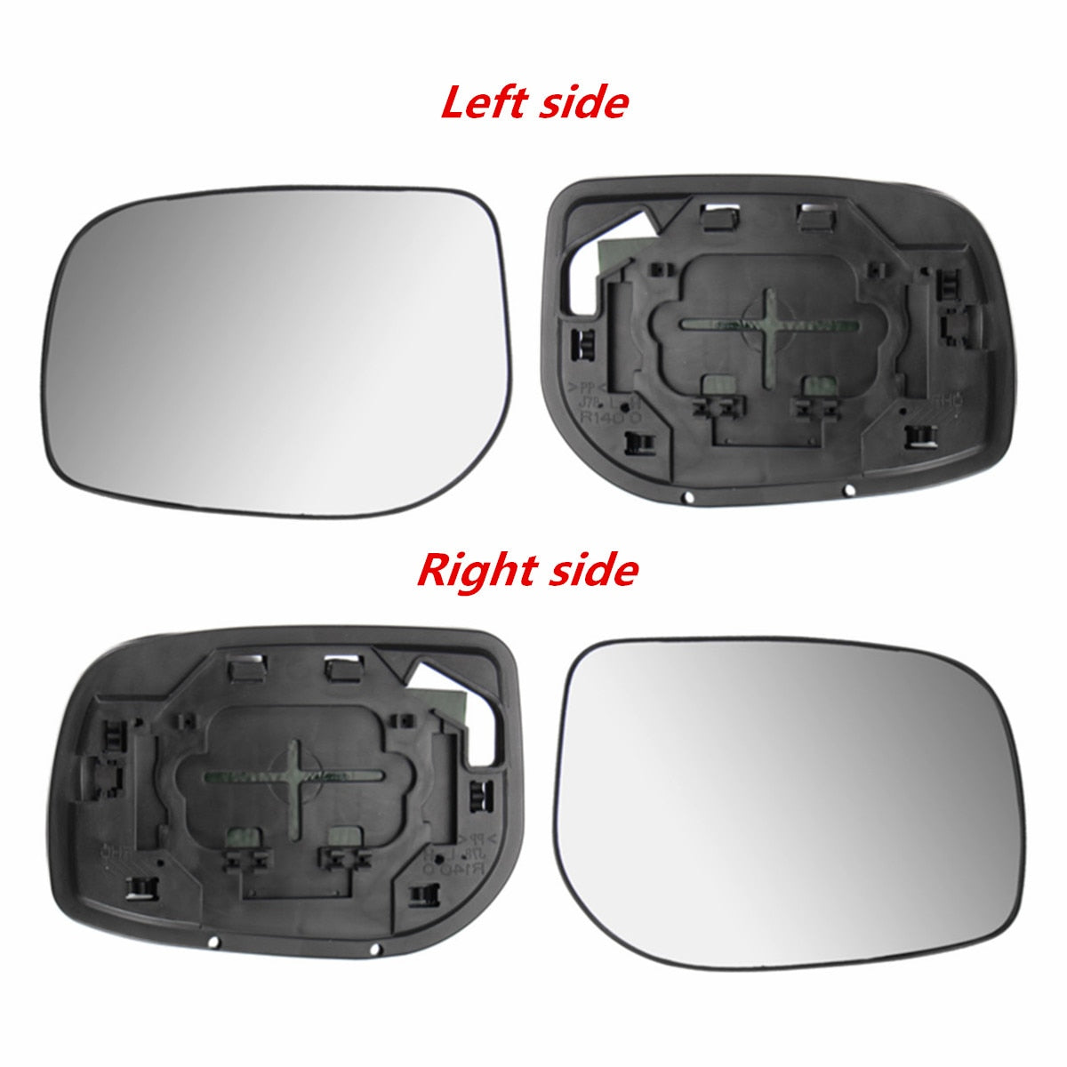 Left Side Wing Mirror Glass Compatible with Toyota Yaris 2005 2006 2007 2008 2009 2010