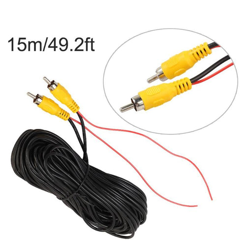 *DEAL* Reverse Rear View Parking Camera Extension 15M RCA Wire Audio Converter Cable Video Cable