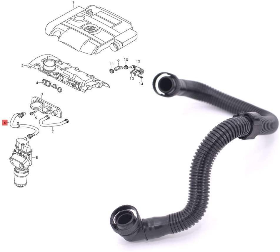Air Injection PCV Breather Hose Pipe For Audi A3 A4 A6 TT 2.0T FSI For VW Golf Passat Jetta Scirocco