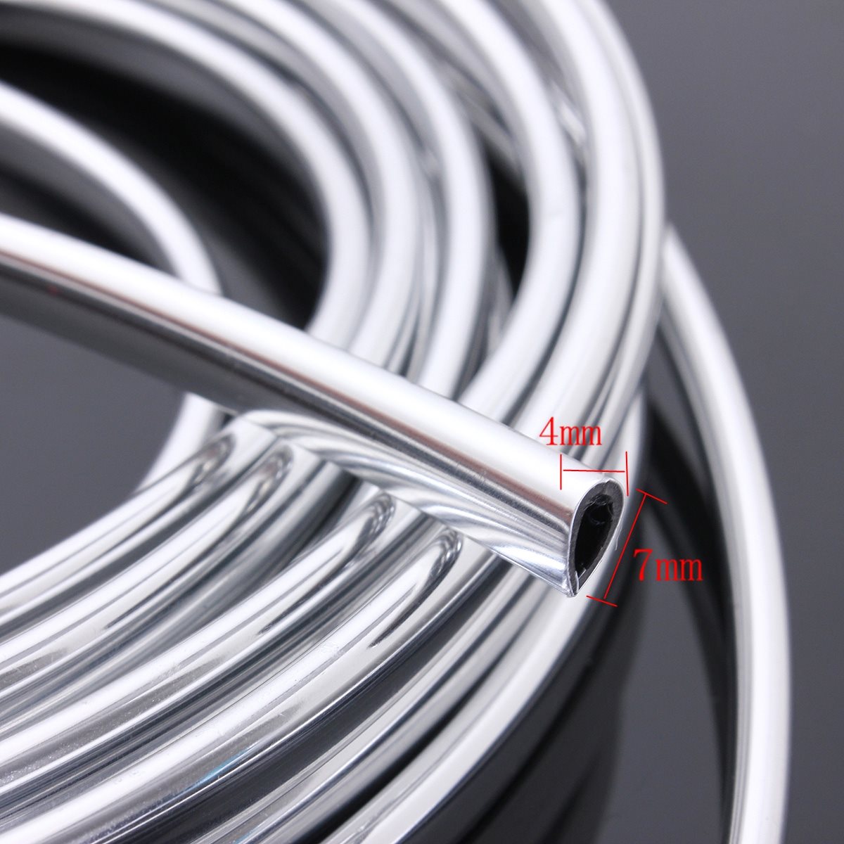 6M Chrome Moulding Trim Strip Car Door Edge Scratch Guard Protector Co