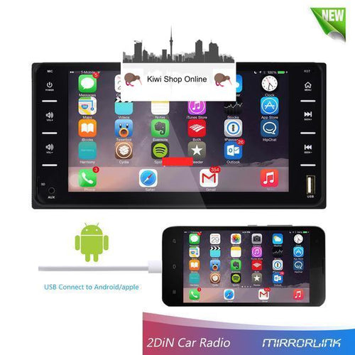 Ex P1162S
Toyota Size Car Stereo Double DIN Head Unit, Bluetooth, Hands Free, Radio, Video Player