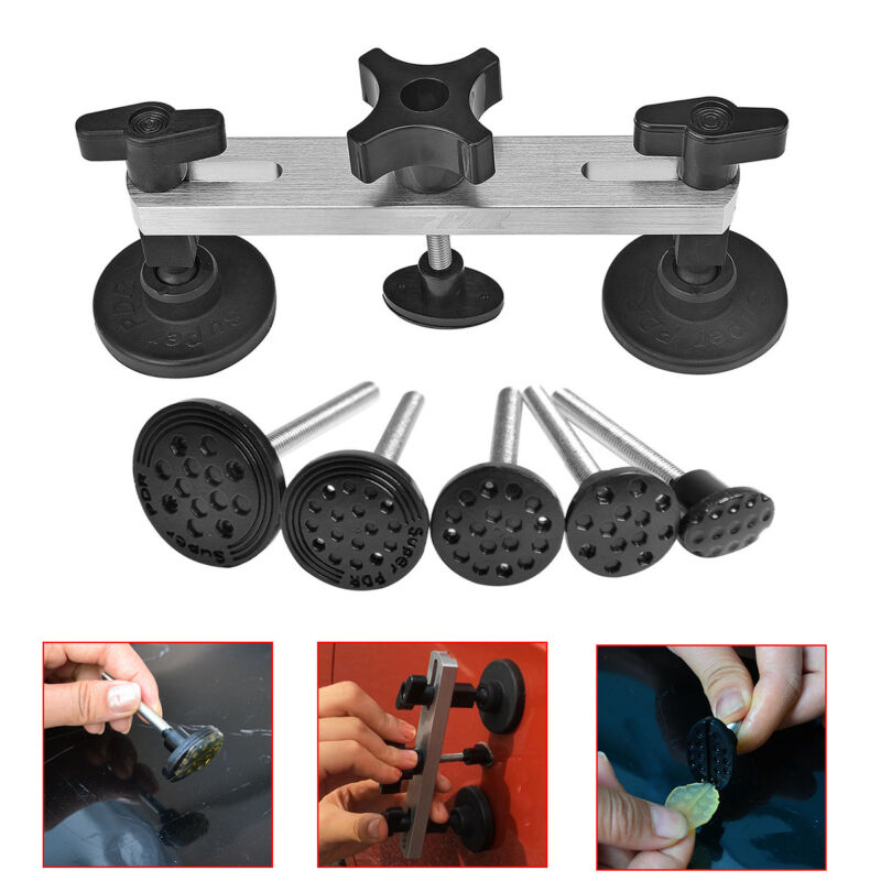 PDR Tools Removal Dent Puller Tool Kit Reflector Board Puller Tabs Glue Gun for Car Body Hail Damage Car Dent