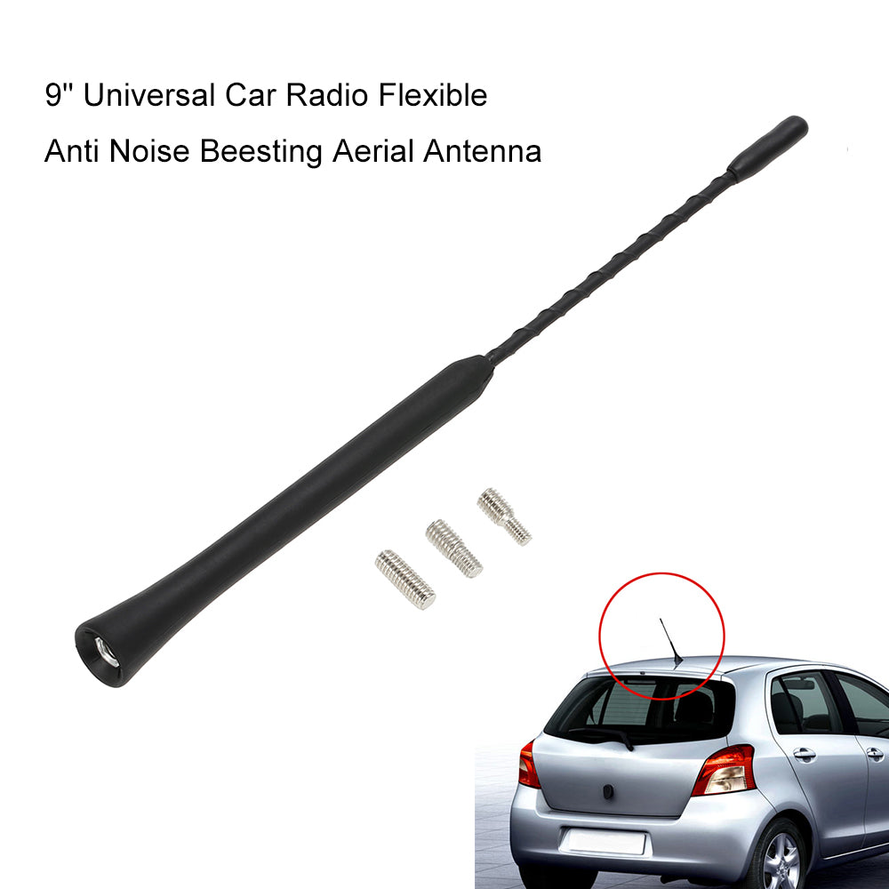 9" Universal Car Radio Flexible Anti Noise Beesting Aerial Antenna