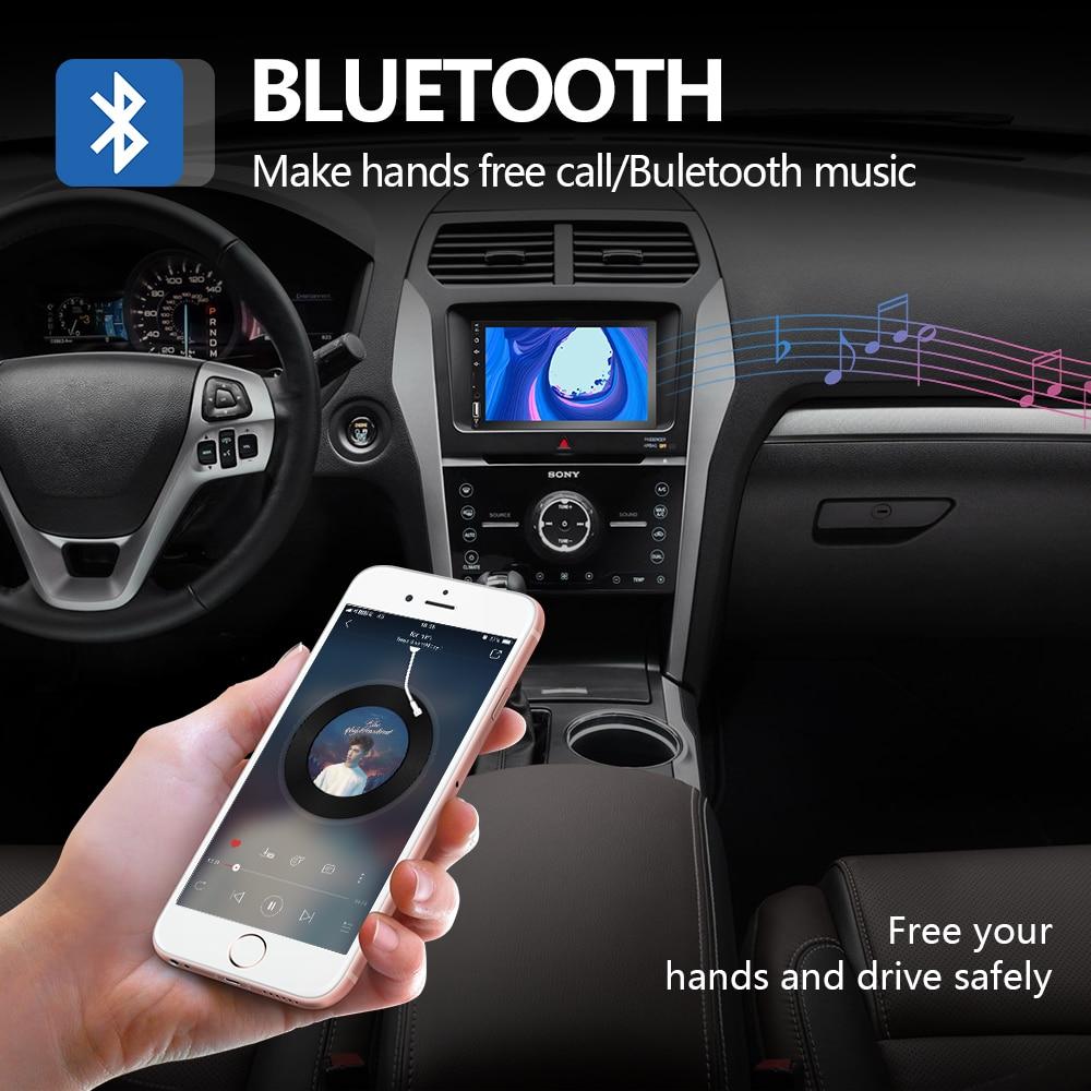 Car Stereo Suit Toyota with Apple CarPlay / Android Auto + Camera 2DIN Head Unit, Bluetooth, 7" Touch Screen Radio CarPlay