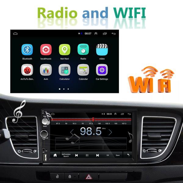 2 DIN Car Radio 7" Android Car Audio Multimedia Bluetooth Car Stereo + Rear View Camera