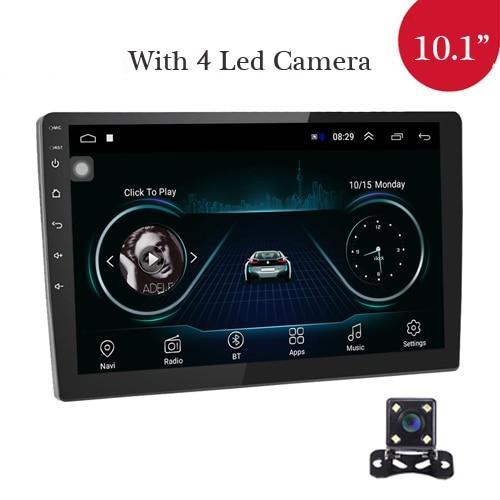 2 DIN Car Radio 10.1"Touch Android Player Subwoofer MP5 Player Bluetooth Rear View Camera