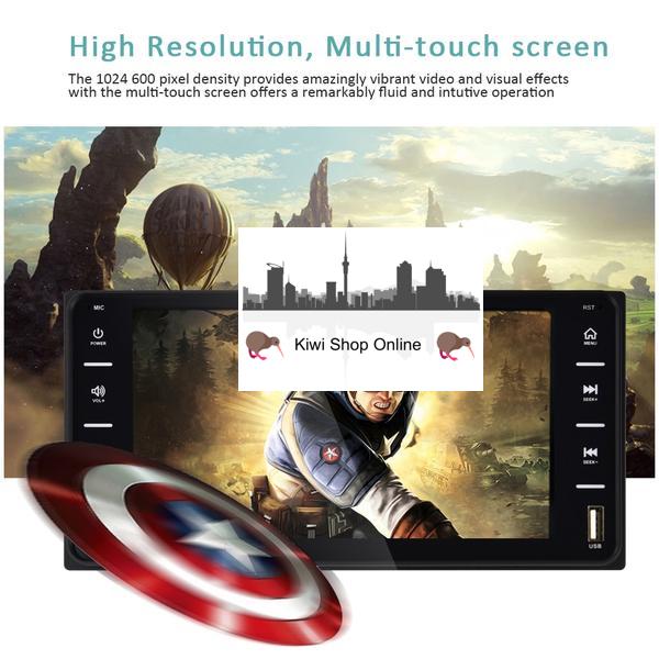 Universal Compatible with Toyota Car Stereo Double DIN Head Unit + 8 IR Rear View Camera, Bluetooth, Radio, Video Player