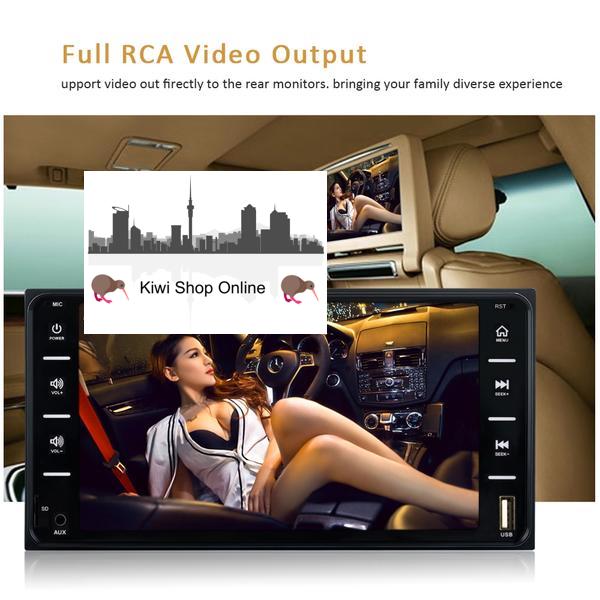 Compatible with Toyota Car Stereo Head Unit + 8IR Rear View Camera, Bluetooth, Radio, Video Player