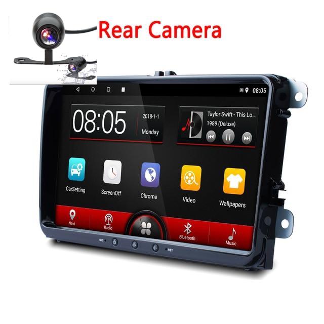 Car Multimedia Player 2 Din Android Car Radio GPS WIFI Camera Car Stereo + Camera Mirrorlink For Volkswagen With Rear Camera