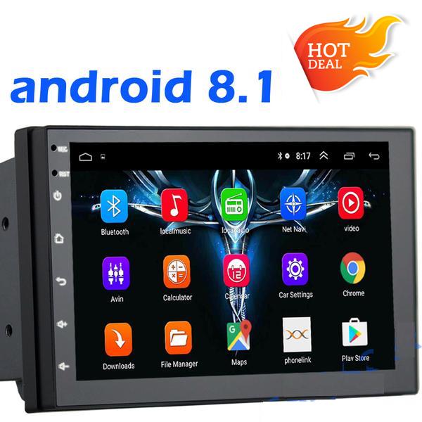 **SPECIAL!** Android 8.1 Car Stereo 2 DIN 7” + Universal ISO Harness, GPS Navigation, Bluetooth, USB