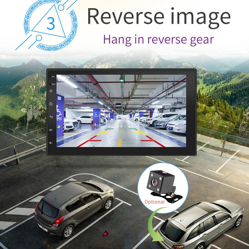 **DEAL** Car Stereo 2 DIN 7” with Reversing Camera GPS Compatible with Nissan, Toyota, Honda, Mazda