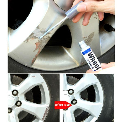 Car Wheel Painting Pen + Car Wheel Scratch Filler Repair Kit COMBO