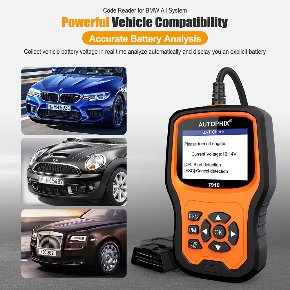Scan Tool Suit BMW Automotive Scanner OBD2 SRS SAS ABS EPB Oil Reset Suitable For BMW For Rolls Royce OBD Diagnostic Tool
