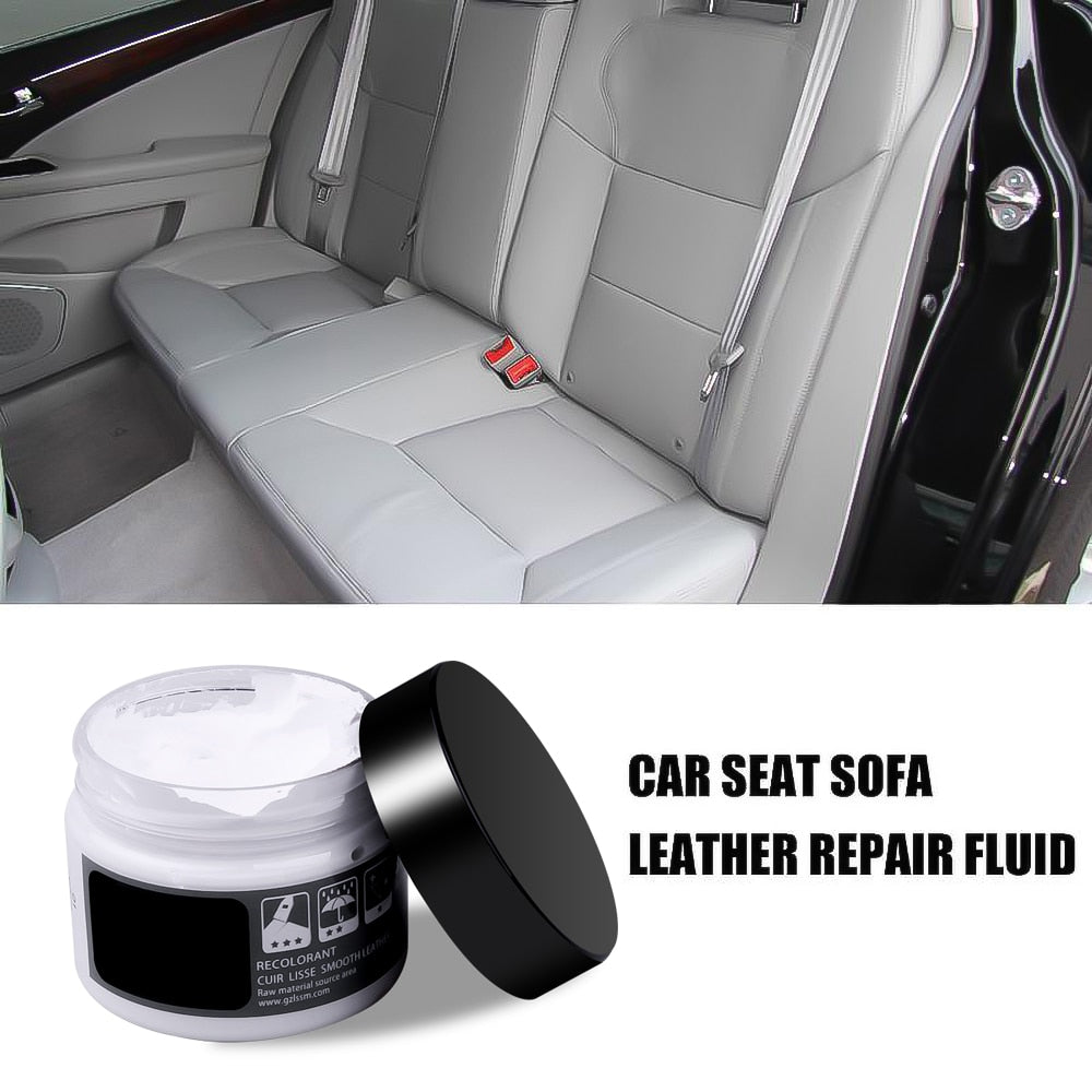 20ml Car Care Kit Liquid Leather Skin Refurbish Repair Tool Auto Seat Sofa  Coats Holes Scratch Cracks Restoration Black For Car Tw