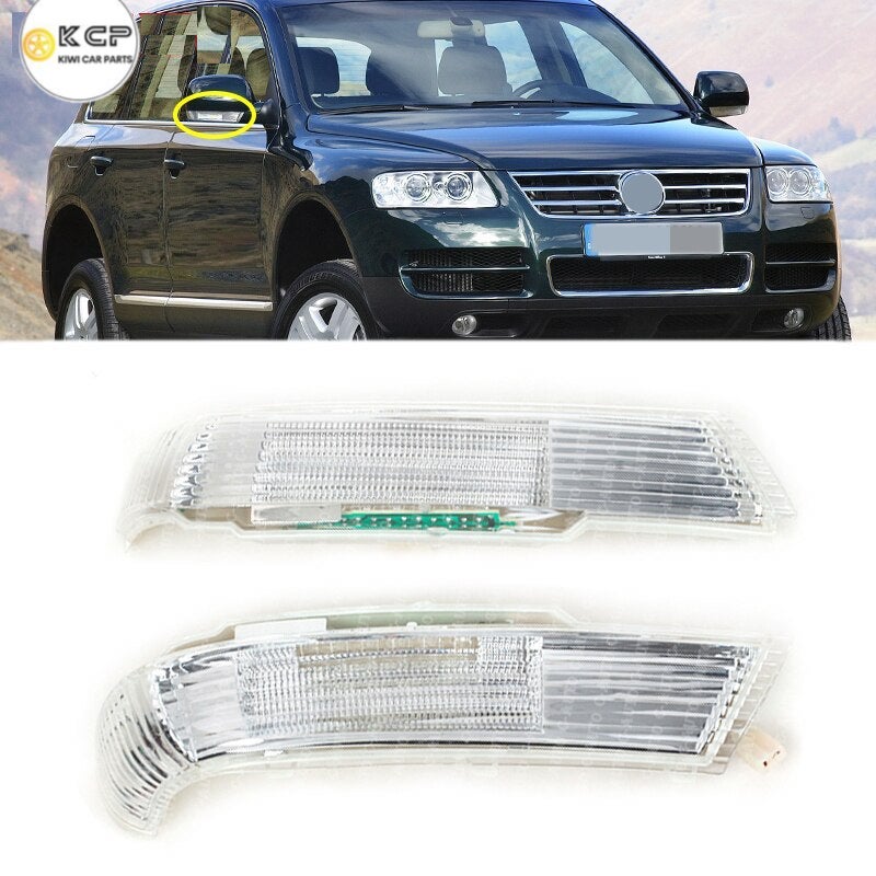 Right Side Rearview Mirror Turn Signal Indicator Lights Lamp Fit For VW Touareg 2003-2007 7L6949101B 7L6949102B
