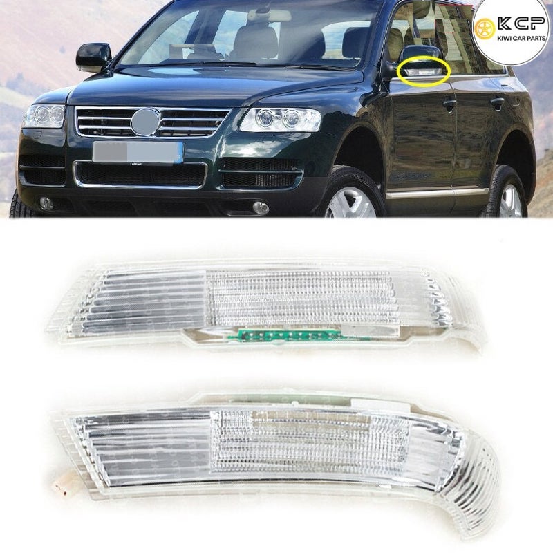 Left Side Rearview Mirror Turn Signal Indicator Lights Lamp Fit For VW Touareg 2003-2007 7L6949101B 7L6949102B