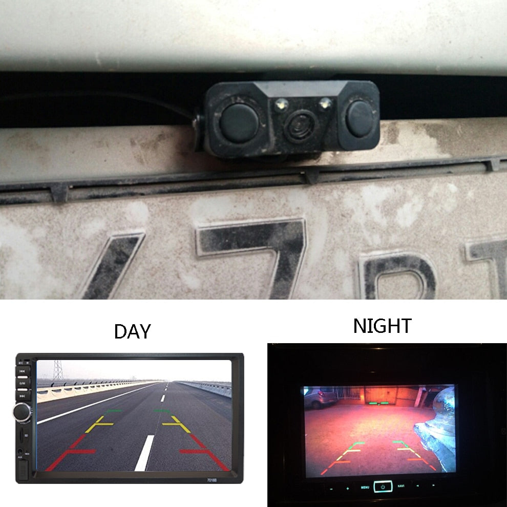 Rear View Camera With Parktronic Night Vision Waterproof 170 Wide Angle HD