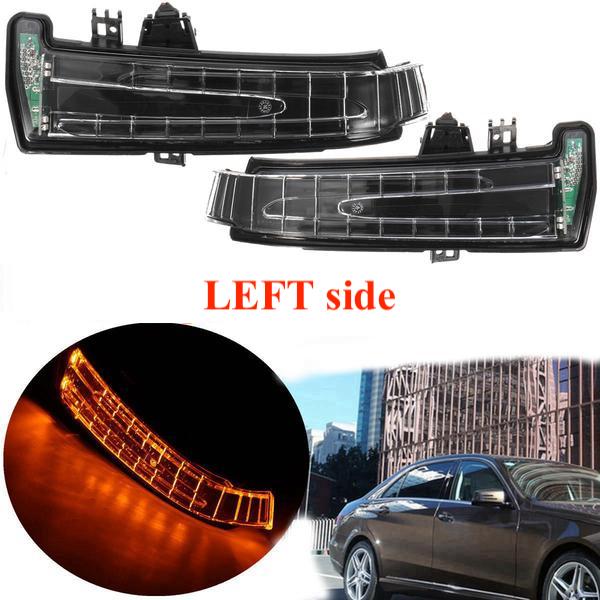 (LEFT) Mercedes Rear View Mirror Indicator Lamp Turn Signal Light Lens For Mercedes W204 W212 W221 2010-2013
