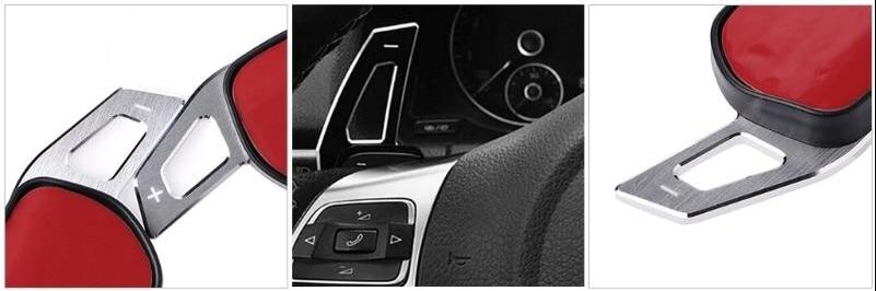 (BLACK) Steering Wheel DSG Paddle Extension Shift suit For AUDI A3 S3 A4 S4 B8 A5 S5 A6 S6 A8 R8 Q5 Q7 RS6 A1
