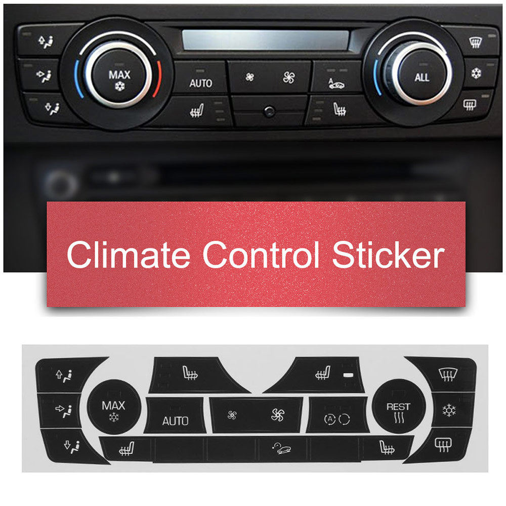 AC Climate Control Button Sticker Repair Kit For 2006-2011 BMW E90 E91 E92 330I