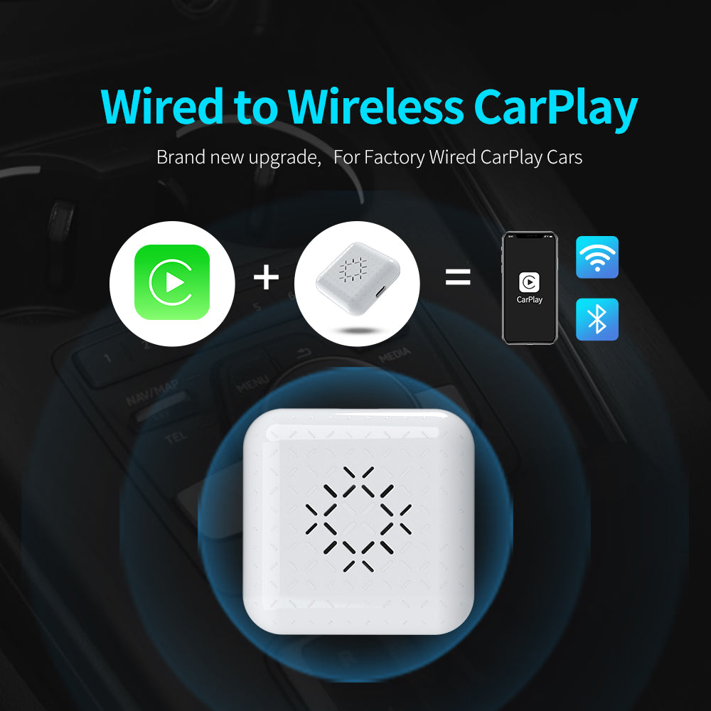 3.0 Mini Wireless Carplay Adapter for Hyundai Peugeot Honda Infiniti Chevrolet Renault Megane Seat for 98% Models IOS