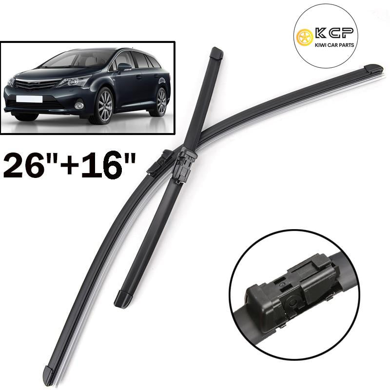 Wiper Front Wiper Blades Suitable For Toyota Avensis MK3 T27 T270 2009 - 2018 Windshield Windscreen Front Window 26"16"