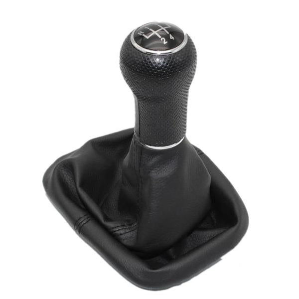5 Speed Gear Stick Shift Knob Cover With Leather Boot For VW Golf 4 MK4