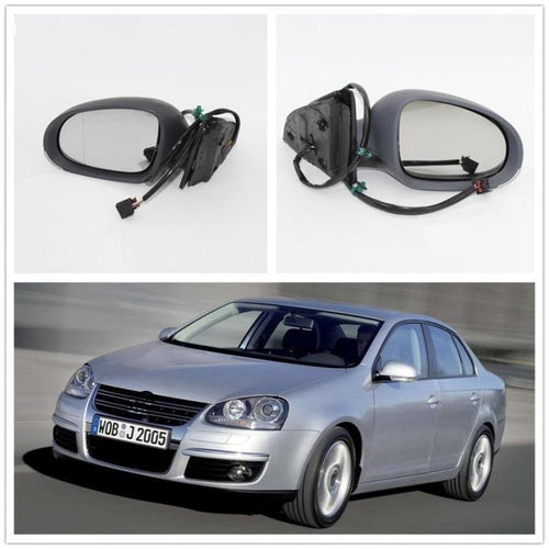 For VW Jetta V MK5 2006 2007 2008 2009 2010 Car Heated Electric Wing Right Side Rear Mirror 1K1857508DB9B9 (Body) / 1K0857522 (Glass) / 7M3857522E (Glass) / 3C0857522 (Glass) / 5M0857522F (Glass) / 1K0857538GRU (Cover) / 1K0949102 (Blinker) / 1K1857508DB (Body) / 1K0857522 (Glass) / 7M3857522E (Glass) / 3C0857522 (Glass) / 5M0857522F (Glass) / 1K0857538 (Cover) / 1K0949102 (Blinker)