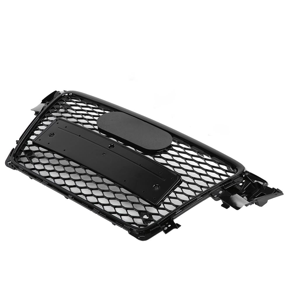 Front Sport Hex Mesh Honeycomb Hood Grill Gloss Black Suitable for