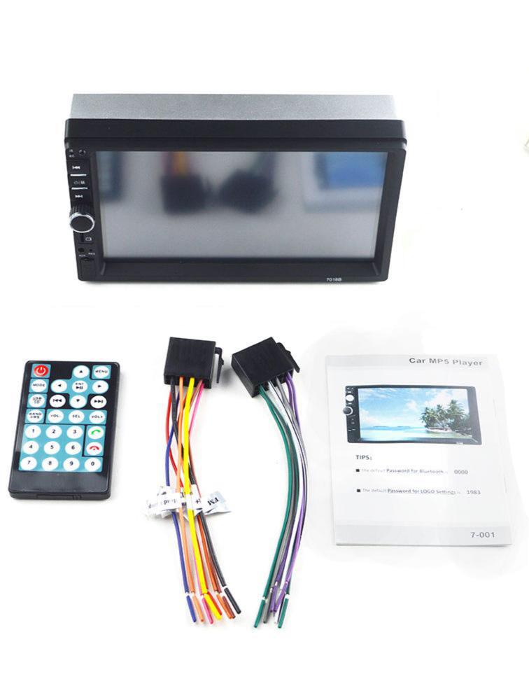Car Stereo 2DIN 7'' 4 x 60W LCD Car Radio Player + Rear View Camera