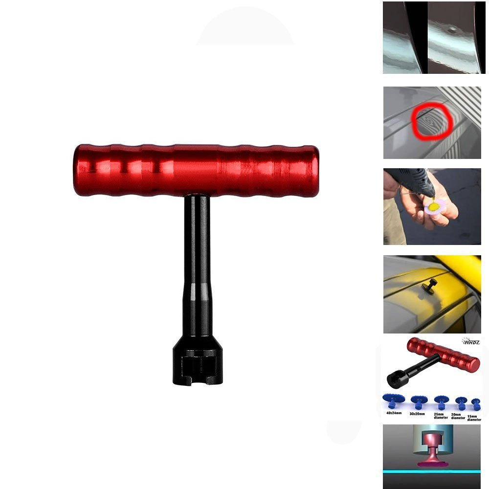 PDR Car Body Paintless Dent Repair Tool Puller Lifter + T Handle Puller Hail Dent Removal Tool