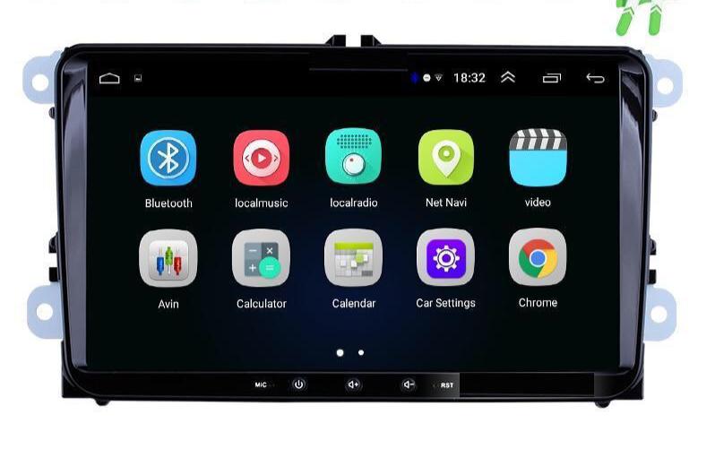 4G + 64G Suitable for VW Android 10.0 Stereo Head Unit 9” Supports Apple CarPlay/ Android Auto + Reverse Camera suit for VW Golf 5 6 Skoda Passat Seat