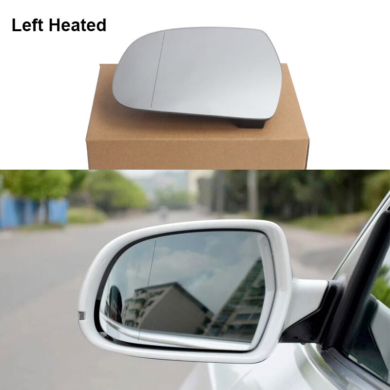 Left Side Heated Rearview Wing Mirror Glass For AUDI A4 S4 B8.5 2010-2015 A5 A3 8K0857535D 8K0857535 D 8K0 857 535 D 8K0857535 D 8K0857535F 8K0857535E 8K0857535G 8K0857535H 8K0857535L