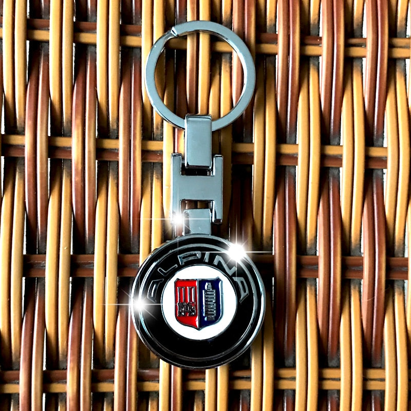 High quality metal car keychain for BMW ALPINA Tail model emblem key ring e46 e90 e60 e39 e36 f30 f10 f20 car accessories