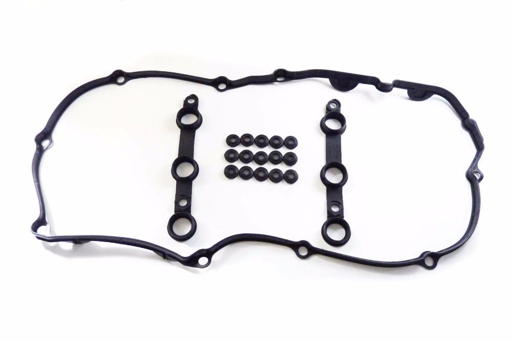 318590 Genuine Elring Cylinder Head Valve Rocker Cover Gasket Set Suitable for BMW with 15 Bolt Seals 11129070990 Suitable For BMW E46 E39 X5 Z3 318590