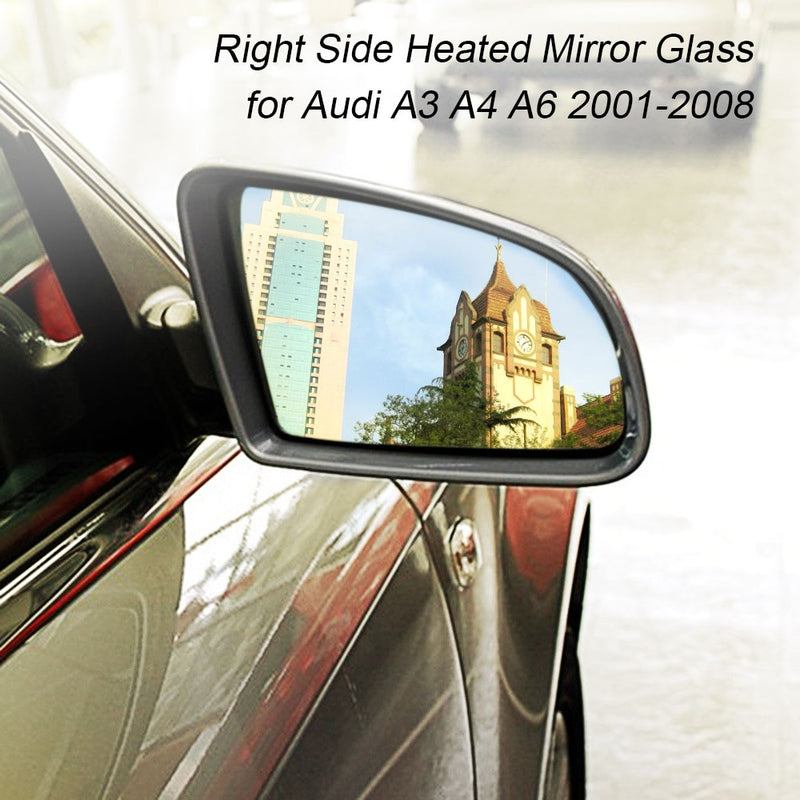 Replacement Mirror Glass With Full Adhesive For 2000-2006 AUDI TT QUATTRO - Passenger Side (Right RH) - View #7