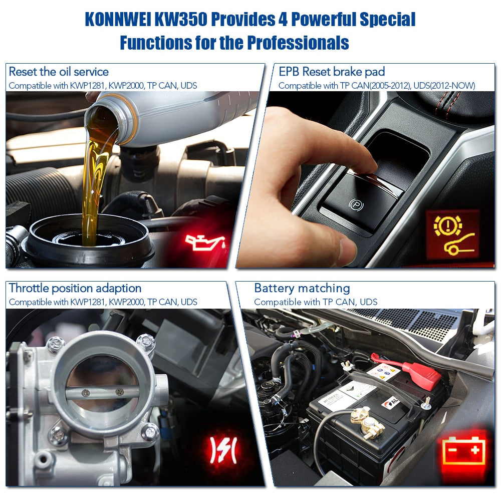 OBD2 Diagnostic Scanner for VAG Cars VW Audi Skoda ABS Airbag Reset Oil Service Light EPB Diagnostic Tool For VAG Volkswagen