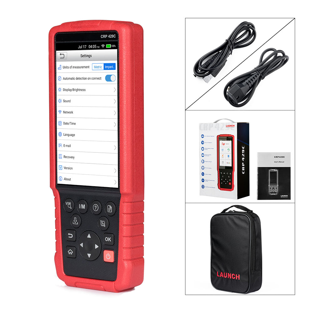LAUNCH X431 CRP429C OBD2 Scan Tool for Engine, ABS, Airbag, AT +11 Service CRP 429C Auto diagnostic tool Multi-language