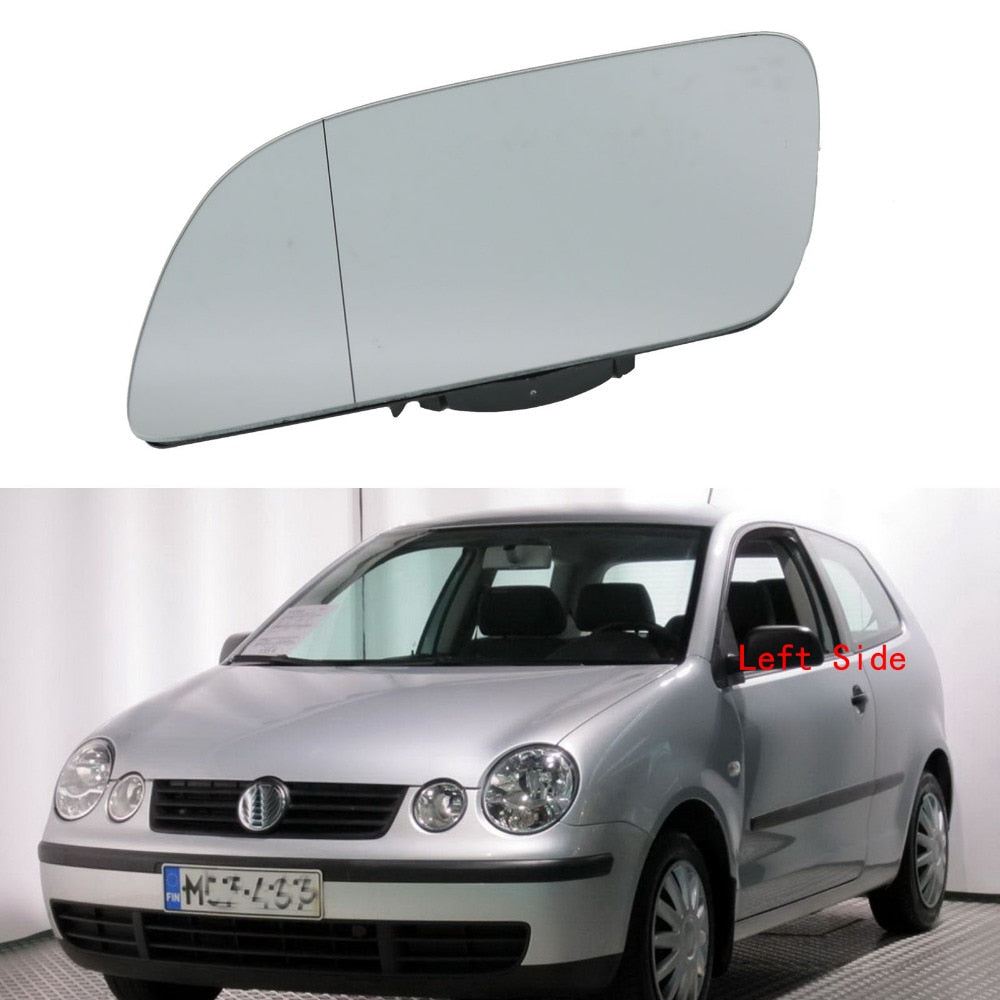 Left Side Car Mirror Glass For VW Polo 2002 2003 2004 2005 Heated Wing Side Mirror Glass