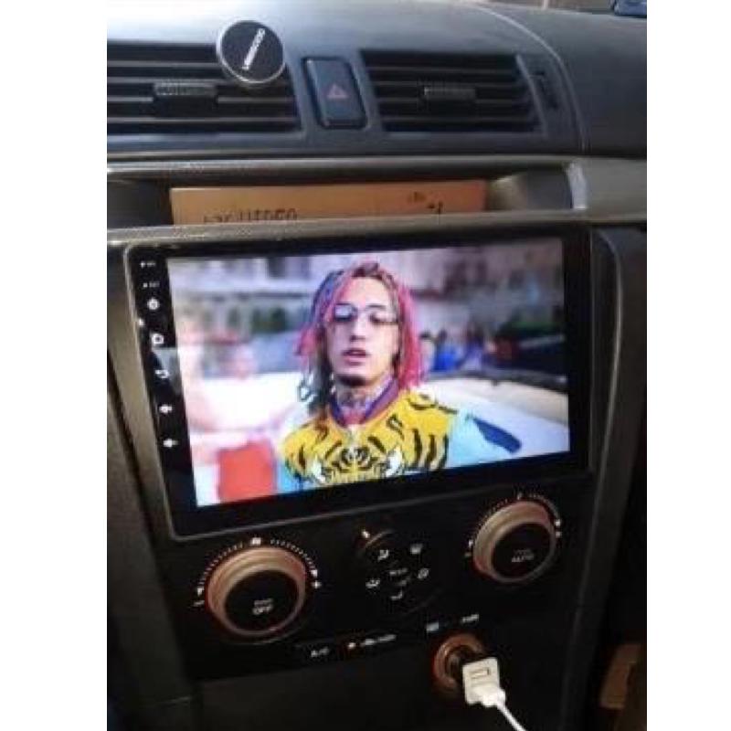 Android Stereo For Mazda 3 with Apple CarPlay and Android Auto GPS NZ Maps Camera Stereo 1G 16G WIFI GPS Quad Core 2 din for Mazda Axela 2004-2009