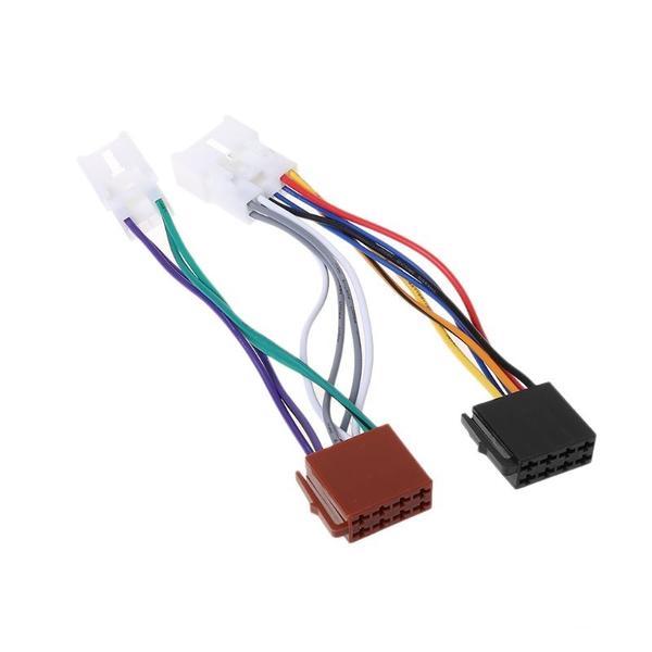 ISO Car Radio Wiring Harness Adapter Plug Cable Compatible with TOYOTA Lexus MR2 Land Cruiser RAV4 Solara Yaris