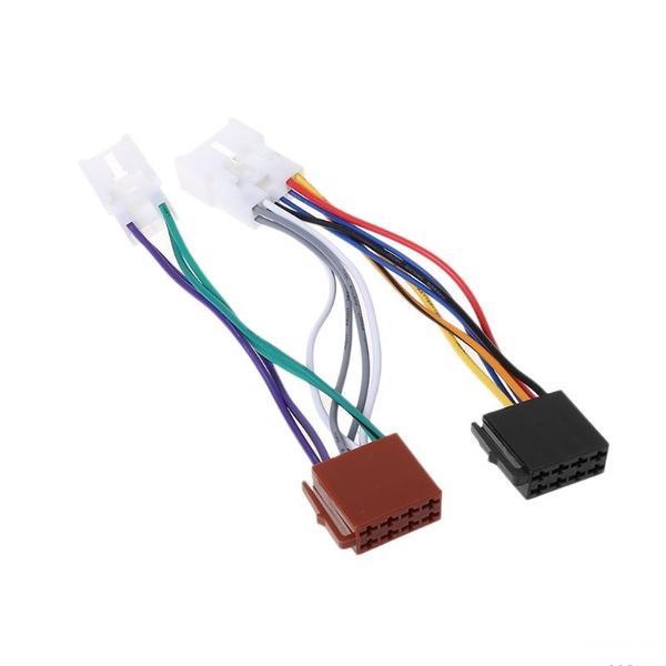 Compatible with Toyota Stereo Kit Wiring Harness + Trim Side Brackets Compatible with TOYOTA, LEXUS
