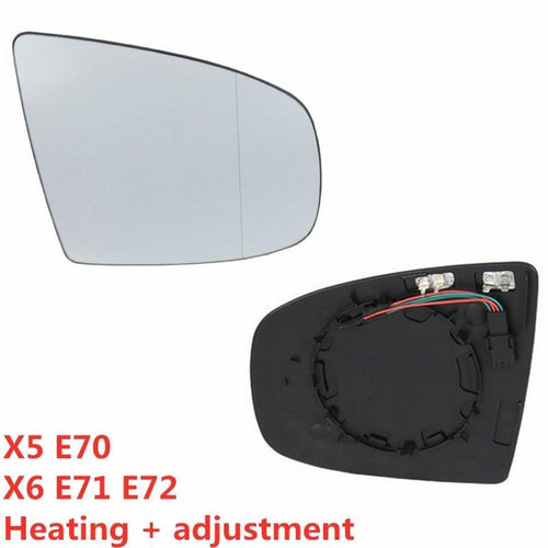 RIGHT Side Rearview Wing Mirror Glass Heated for BMW X5 E70 X6 E71 E72 + Adjustment 51167174982 7174982
51 16 7174 982
303-0113-1