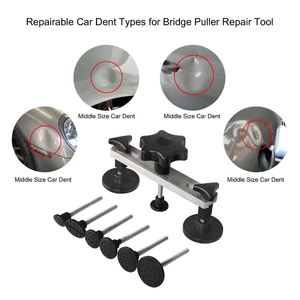 PDR Dent Puller Repair Tools Kit Car Dent Bridge Puller Set Repair 1-9cm Car Dent for Auto Repair Tool  Removing Dents Repair