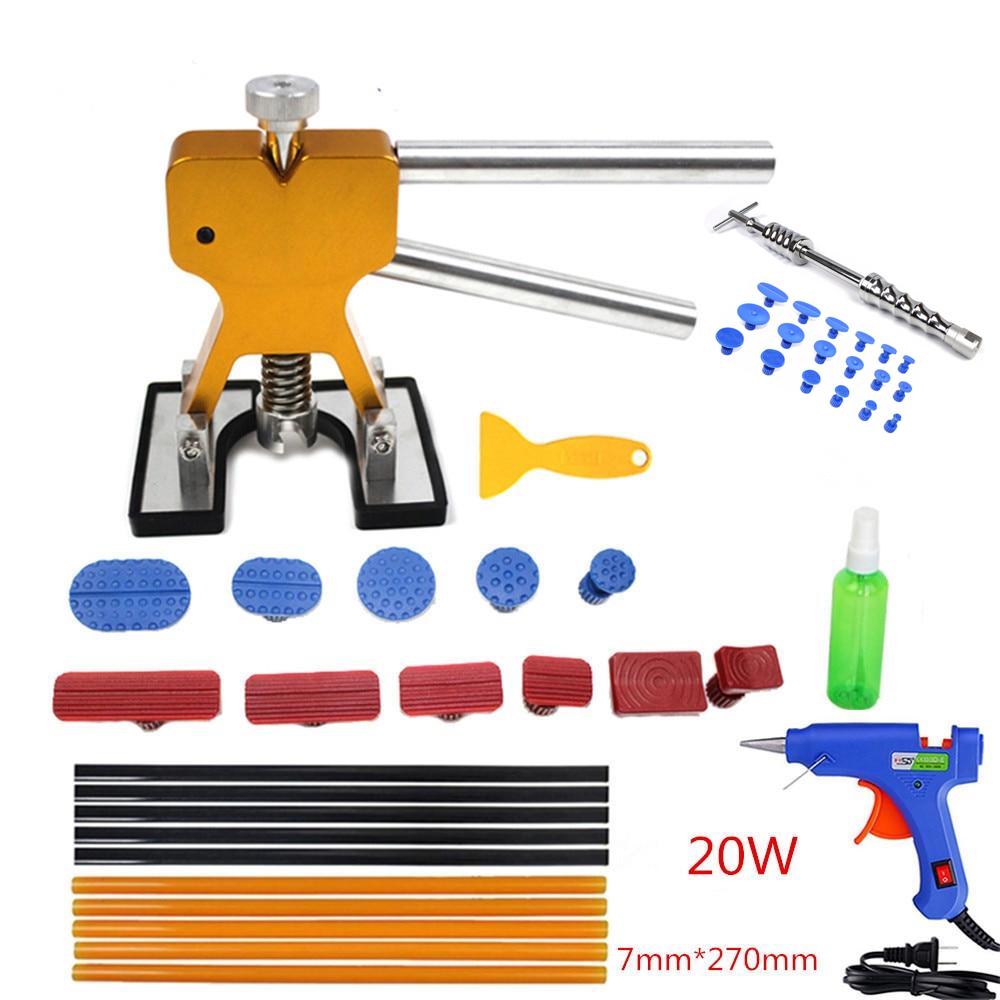 PDR Tools Paintless Car Dent Repair Tool Dent Removal Dent Puller Tabs Dent Lifter PDR Tool Kit ToolKit Hand Tool Set