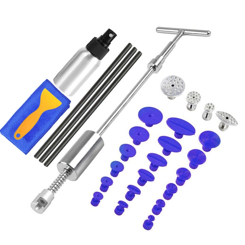 PDR Tools Paintless Dent Repair Dent Puller Kit Dent Removal Slide Hammer Glue Sticks Reverse Hammer Glue Tabs